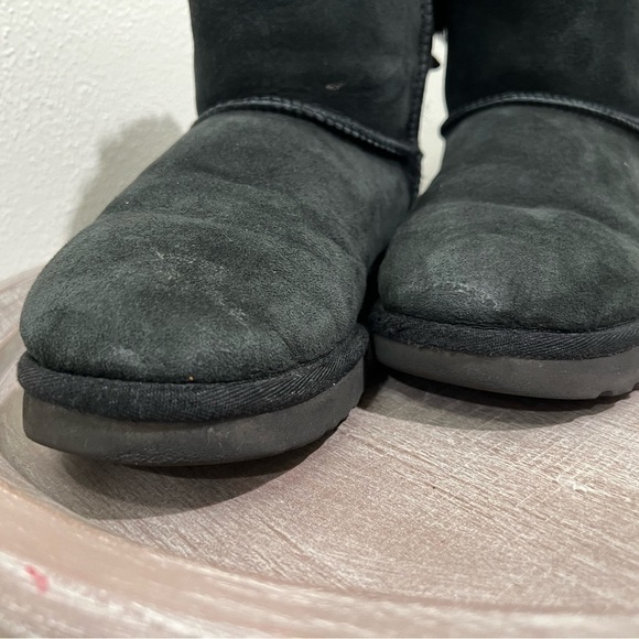 UGG Mini Bailey Bow II Ribbon Boots in size 9 - Black - Picture 3 of 11